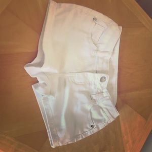 White denim shorts!
